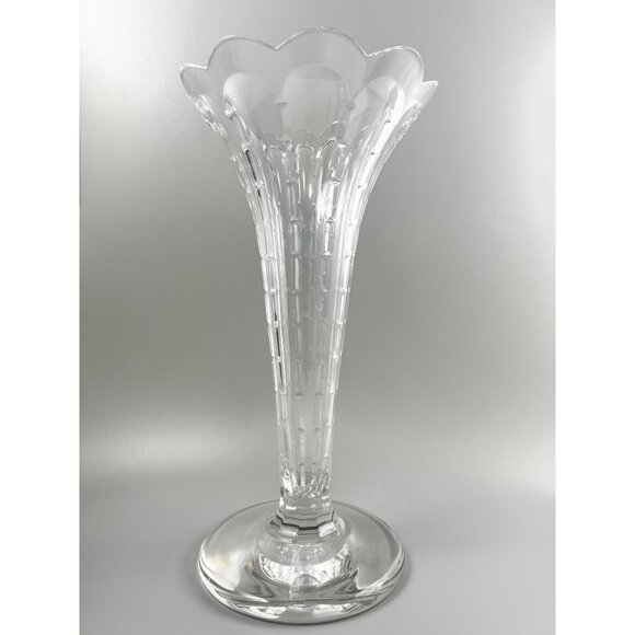 William Yeoward Crystal Classical Polly Trumpet 10" Vase - Picture 1 of 11